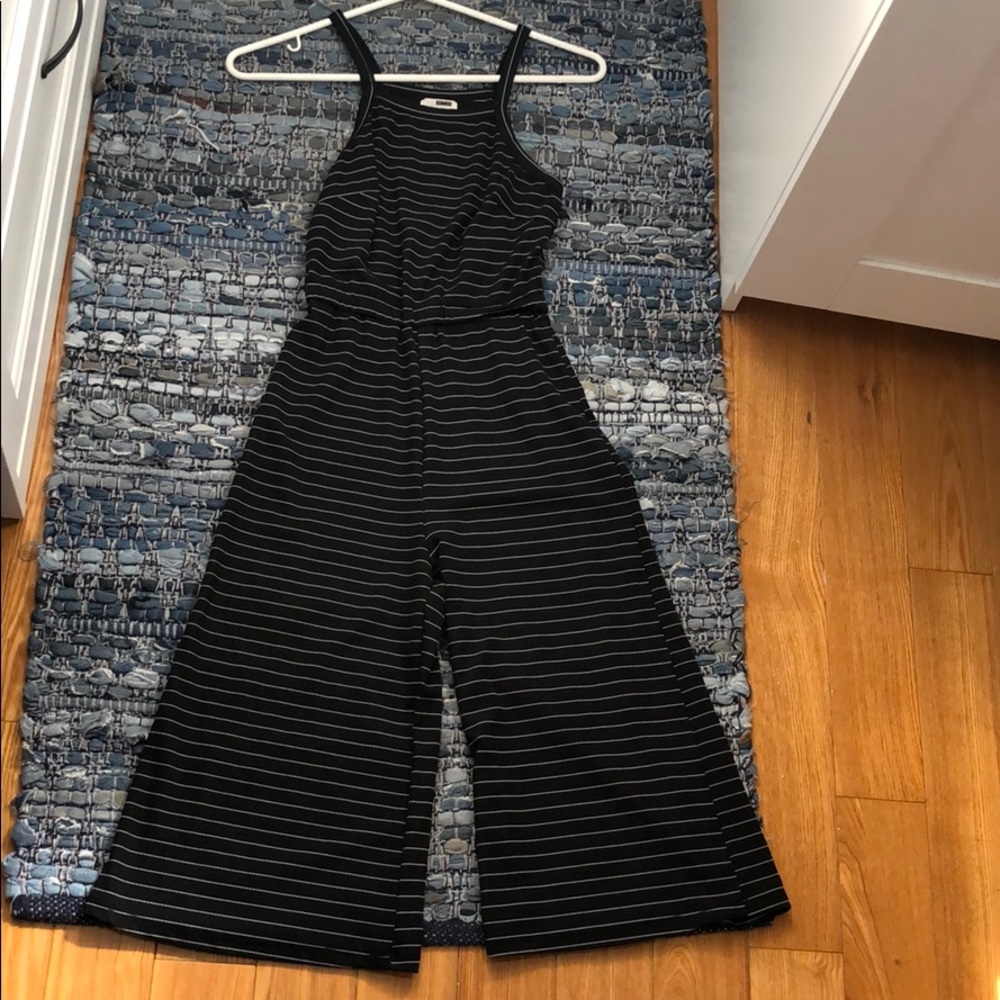 Stripe ankle length  jumpsuit